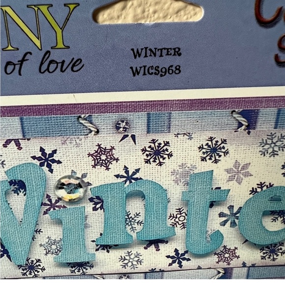 Bobunny New Old Stock Winter Theme Cardstock Sticker Sheet Scrapbooking Crafts - Picture 3 of 6